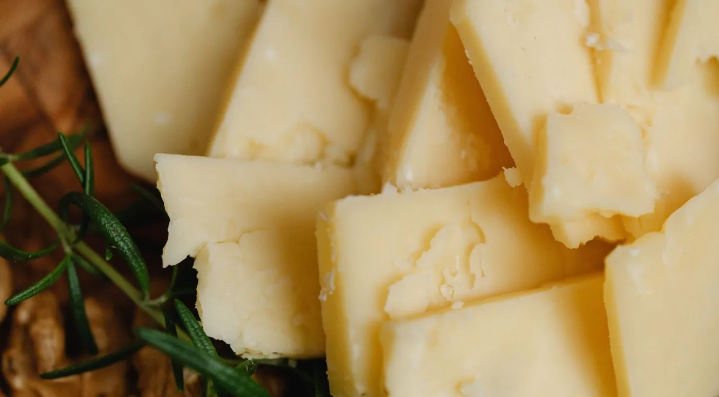 Chunks of aged Parmigiano Reggiano